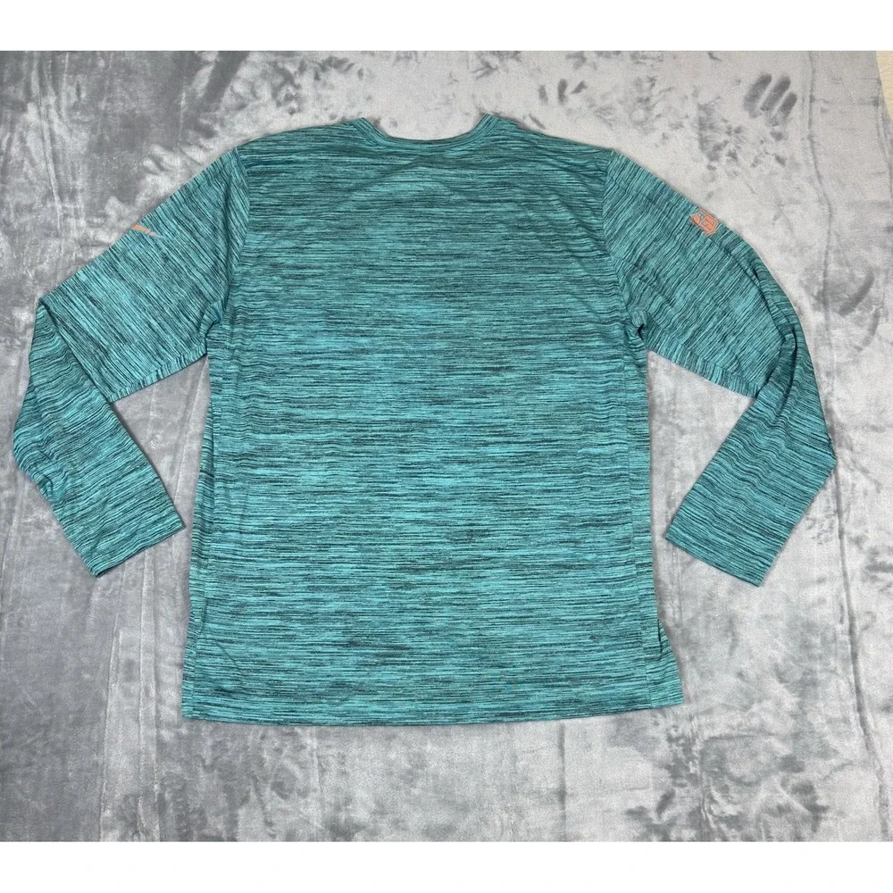 NWT Miami Dolphins Nike Dri Fit The Tee NFL On Field Apparel Long Sleeve Mens XL